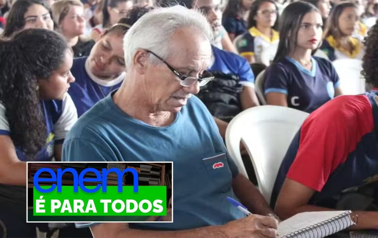 Enem 2025: quase triplica número de matriculados com 60 anos